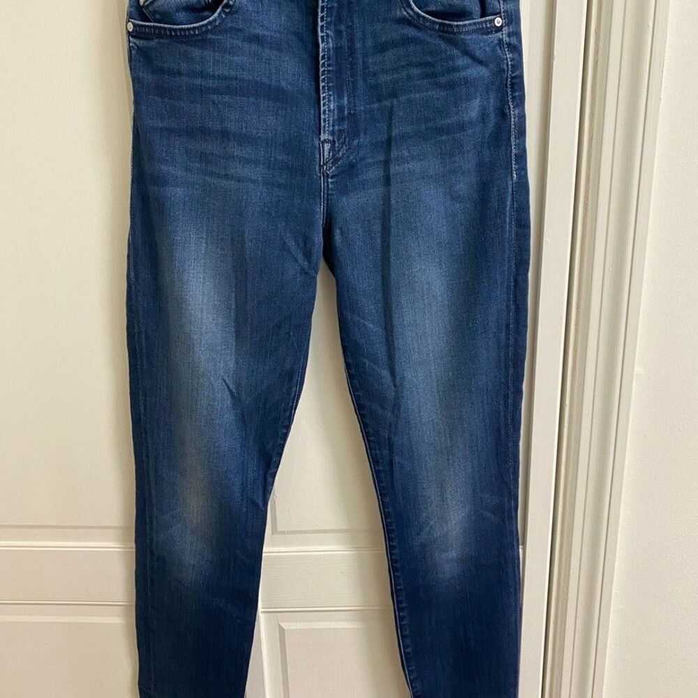 MOTHER Women's Dark Blue Skinny Jeans